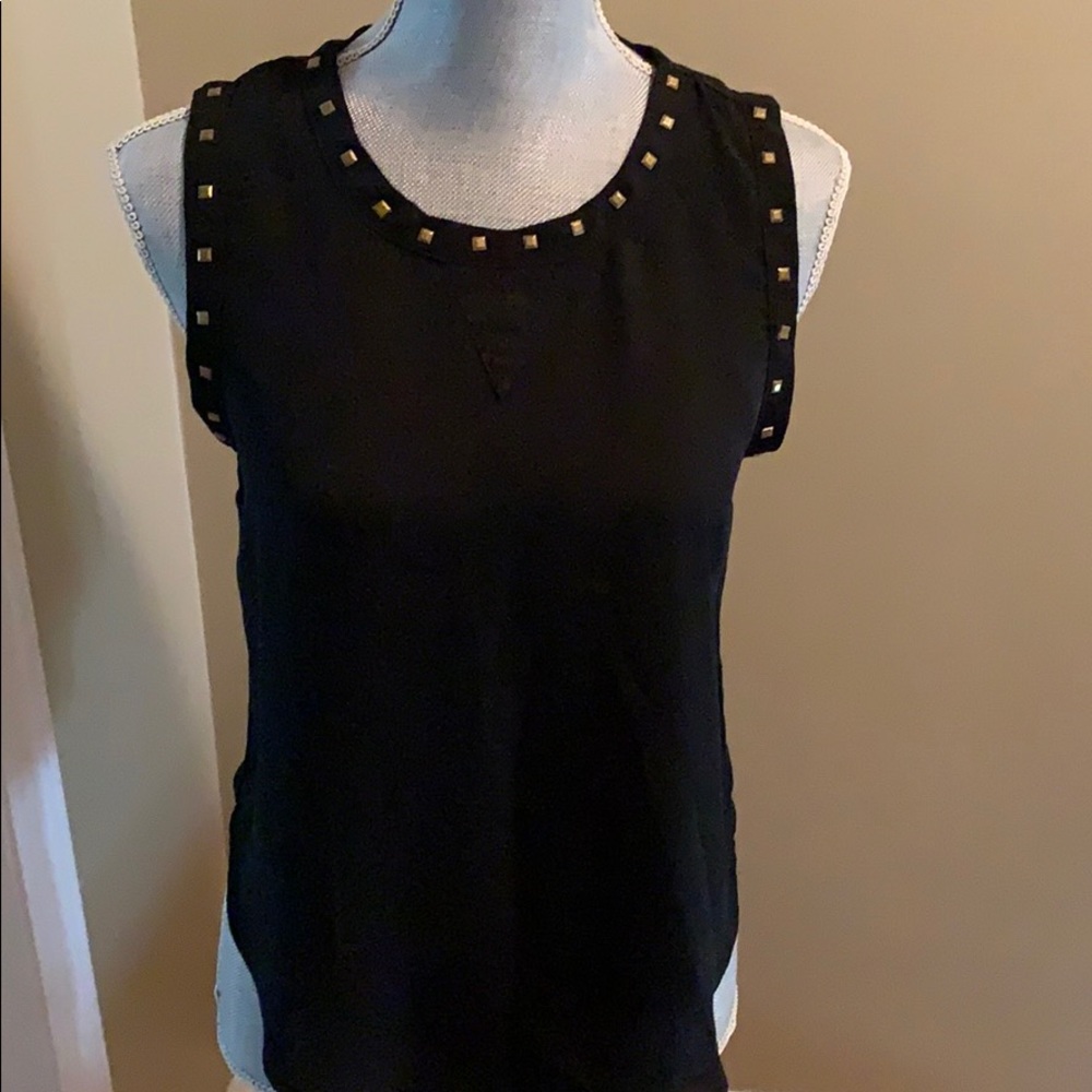 Black studded tank